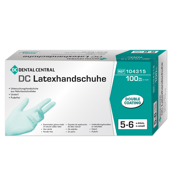 DC Latex-Handsch. ungep. Mittel 100 Stück  PACK  (104317/)