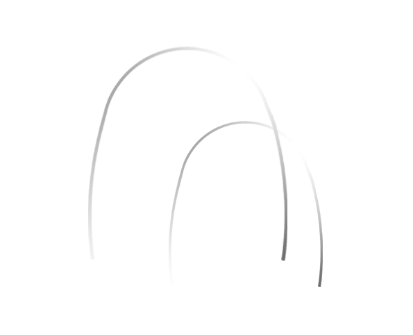 Titanol BioCosmetic Bögen beschichtet  Straight Arch Form 1 PACK á 10 Stück (207-1162)