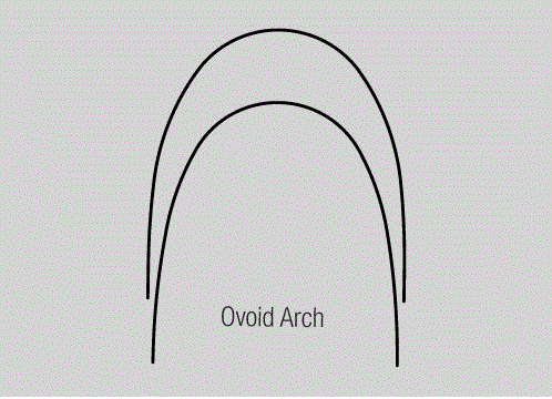 Cu-Alloy NiTi Archwire - Ovoid Lower 1 Stück .014x.025 x.025 (ORCU-21425L)