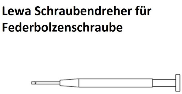 Lewa Schraubendreher für Federbolzenschraube 10 Stück  (LEWA-2013)