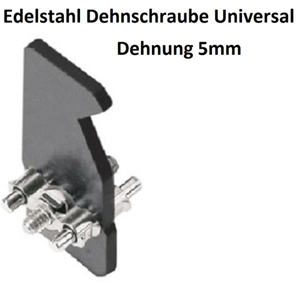 Edelstahl-Dehnschraube Universal für OK + UK 5mm Dehnung 10 Stück (130-2000)