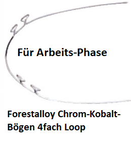 Nickel-Chrom-Kobalt-Bögen 4-fach Loop 10 Stück à PAK (257-2648)