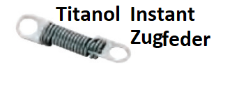 Titanol-Instant Zugfedern 10 Stück à PAK (311-1026)