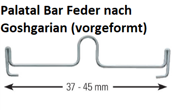 Palatal Bar Headgear Retention 10 Stück à PAK Ø0,9mm Größe 02 - 04  (313-1937)