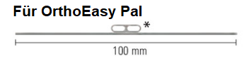 OrthoEasy Fixation Plates Befestigungsplatte, paralleler Draht 100mm 1 Stück á PAK (1299-0100)
