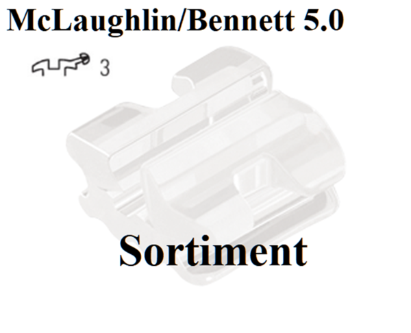 Glam Keramik Bracket McLaughlin/Bennett 5.0 Sortiment Bracket 3 mit Haken (G706T0762)